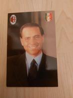 ac milan Silvio Berlusconi kaart 1991 milano, Ophalen of Verzenden, Zo goed als nieuw, Buitenlandse clubs, Poster, Plaatje of Sticker