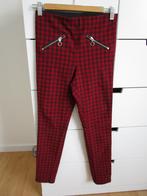 Rood/zwart geblokte tregging broek maat XS, Yessica, Ophalen of Verzenden, Zo goed als nieuw, Maat 34 (XS) of kleiner