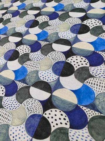 Tricot katoen abstract  beschikbaar voor biedingen