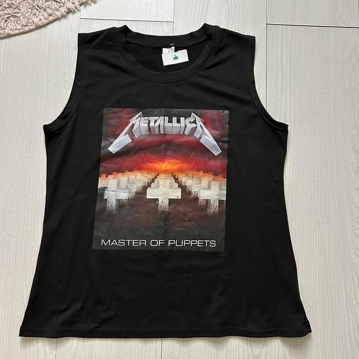 Mooi Metallica shirt singlet maat L Master of Puppets AKTIE!, Kleding | Heren, T-shirts, Nieuw, Maat 52/54 (L), Zwart, Ophalen of Verzenden
