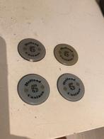 te koop : Casino fiches 4 keer 5 gulden, Ophalen, Gebruikt