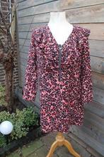 Jurk rood/ zwart/ zalm Karen Millen mt 44 Vaste prijs AANBIE, Kleding | Dames, Jurken, Karen Millen, Maat 42/44 (L), Ophalen of Verzenden