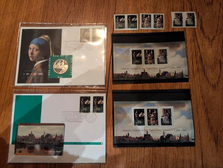 Vermeer Postzegels 1996 + Brieven, Postzegels en Munten, Postzegels | Nederland, Ophalen of Verzenden