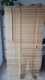 Houten jaloezieen 35mm bamboe kleur, Ophalen, 100 tot 150 cm, 50 tot 100 cm, Zo goed als nieuw