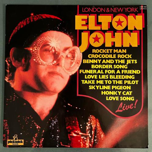Elton John - London & New York, LP Live, Cd's en Dvd's, Vinyl | Pop, Gebruikt, 1960 tot 1980, Ophalen of Verzenden