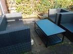 Tuinset zwart, 2 zits 1.56 bij 76, stoel 89x77, Tuin en Terras, Tuinsets en Loungesets, Ophalen, Gebruikt