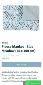 Fleece Deken Blue Meadow (75 x 100 cm), Ophalen, Nieuw, Jongetje, Deken of Dekbed