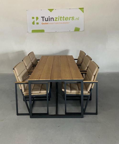 Hartman Lovina 7-delige diningset, Tuin en Terras, Tuinsets en Loungesets, Nieuw, Tuinset, Aluminium, 6 zitplaatsen, Eettafel