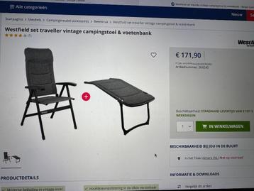 kampeerstoel beschikbaar voor biedingen