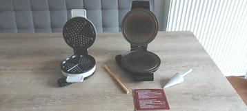 Biffinet kniepertjesijzer + severin wafelijzer hartjes wafel beschikbaar voor biedingen