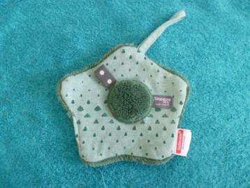 Groen velours klein speen doekje v Snooze baby sudocream  beschikbaar voor biedingen