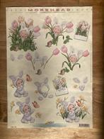 Knipvel Morehead - Pasen paashaas kind tulpen, Hobby en Vrije tijd, Kaarten | Zelf maken, Ophalen of Verzenden, Nieuw, Kind, Knipvel