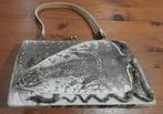 Vintage handtas met hagedis (?) op voorkant, Ophalen of Verzenden, Gebruikt, Handtas