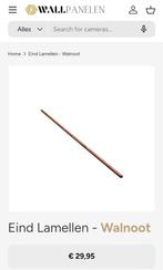 Eind lamel wandpaneel (walnoot) - GRATIS, Doe-het-zelf en Verbouw, Hout en Planken, Ophalen, Minder dan 25 mm, Nieuw, 250 tot 300 cm