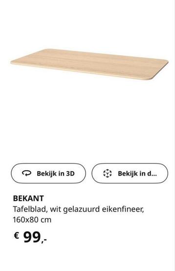 Ikea Bekant bureau (160x80 cm) - afbeelding 2