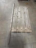 Gebruikte schuttingdeur 180x90 met paal, Ophalen, Gebruikt, ., Looppoort