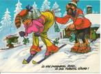 Humor - skieen - wintersport - 9010, Verzamelen, Ansichtkaarten | Themakaarten, Sport en Spel, Ongelopen, Verzenden, 1980 tot heden