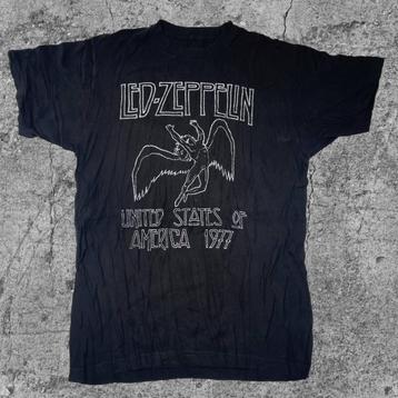 vintage Led Zeppelin Tee United States Of America 1977 T-235 beschikbaar voor biedingen