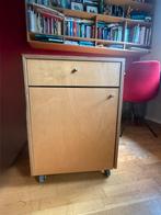 Bureaukastje met lade en wieltjes, Ophalen of Verzenden, Zo goed als nieuw