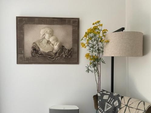 Grote relief kunst wanddecoratie Moeder / madonna kind 3 D., Antiek en Kunst, Kunst | Overige Kunst, Ophalen