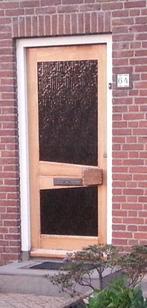 Voordeur hardhout, Doe-het-zelf en Verbouw, Deuren en Horren, Ophalen, Gebruikt, 80 tot 100 cm, Buitendeur