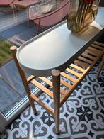 IKEA SATSUMAS Plant stand, bamboo/white, 70 cm, Huis en Inrichting, Ophalen, Minder dan 50 cm, Zo goed als nieuw, Minder dan 25 cm