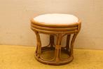 Vintage Rotan kruk 45032, Huis en Inrichting, Ophalen of Verzenden, Gebruikt, Hout