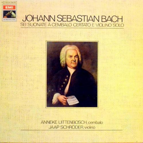 JS Bach Jaap Schroder Anneke Uittenbosch Six Sonatas 2LP, Cd's en Dvd's, Vinyl | Klassiek, Zo goed als nieuw, Barok, Kamermuziek