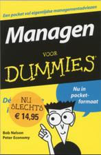 NIEUW Voor Dummies - Managen voor Dummies, Boeken, Ophalen of Verzenden, Zo goed als nieuw