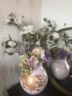 Ikea Hella Vaas Roze met Gouden Bloemen, Huis en Inrichting, Woonaccessoires | Vazen, Overige materialen, Overige kleuren, Ophalen of Verzenden