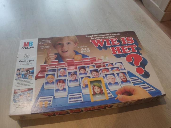 Wie is het? MB Spellen - Klassiek Raadspel, Hobby en Vrije tijd, Gezelschapsspellen | Bordspellen, Gebruikt, Een of twee spelers