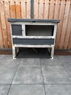 Konijnenhok, Dieren en Toebehoren, 110 cm of meer, Ophalen of Verzenden, Zo goed als nieuw, 90 cm of meer