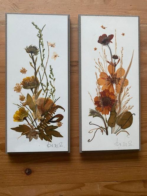 Henni original ingelijste droogbloemen uit Canada, Huis en Inrichting, Woonaccessoires | Lijsten, Gebruikt, Minder dan 50 cm, Hout