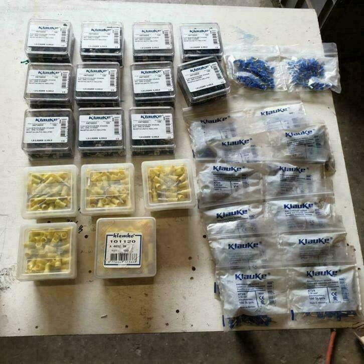 partij amp kabelschoentjes aderhulzen etc  50 verpakkingen, Hobby en Vrije tijd, Elektronica-componenten, Nieuw, Ophalen of Verzenden