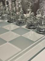 Glazen Schaakbord - Mat & Transparant Glas, Hobby en Vrije tijd, Gezelschapsspellen | Bordspellen, Een of twee spelers, Ophalen of Verzenden