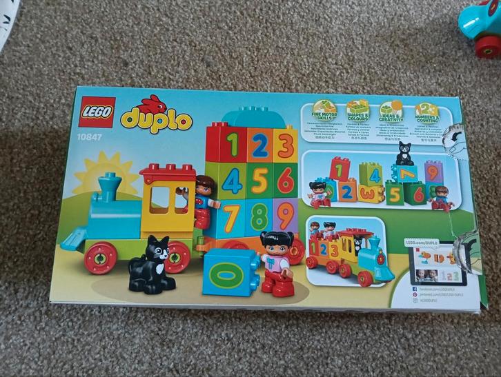 Lego Duplo cijfertrein 10847, Kinderen en Baby's, Speelgoed | Duplo en Lego, Zo goed als nieuw, Duplo, Complete set, Ophalen of Verzenden