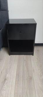 Zwarte Nachtkastje, Huis en Inrichting, Ophalen, Minder dan 45 cm, Zo goed als nieuw, Minder dan 55 cm
