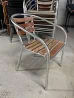 44x Aluminium Terrasstoelen Stapelstoelen, Huis en Inrichting, Stoelen, Ophalen, Gebruikt, Bruin, X