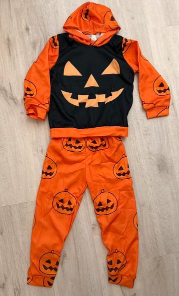 Halloween eng pompoen capuchon joggingpak zwart oranje 116 beschikbaar voor biedingen