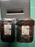2 Inkt cartridges Canon CL 511 kleur, Ophalen of Verzenden, Zo goed als nieuw