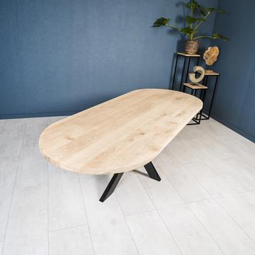 eikentafel 260x100 stadion eettafel, keukentafel,  beschikbaar voor biedingen