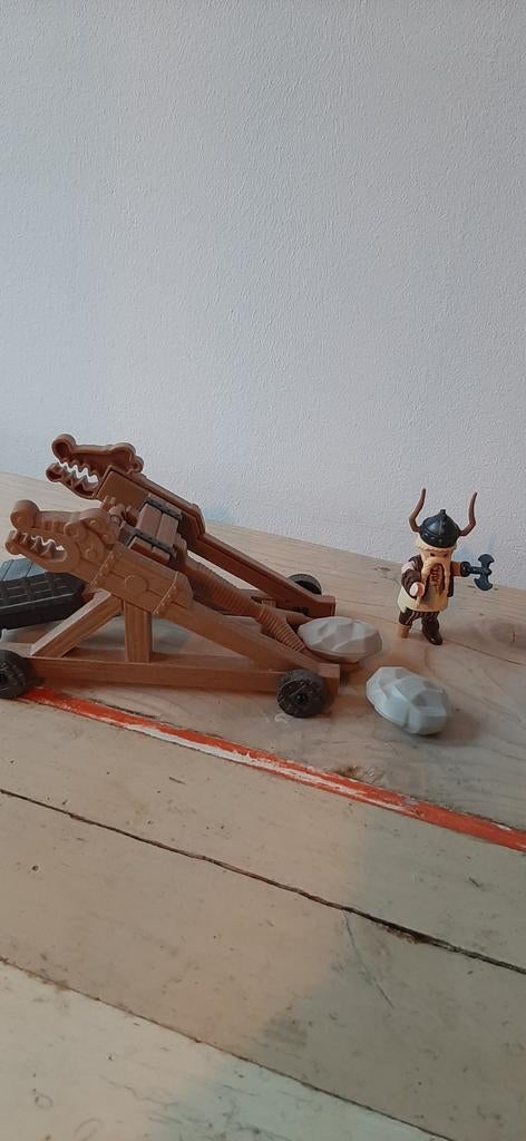 Playmobil rochel met katapult, Ophalen of Verzenden, Zo goed als nieuw