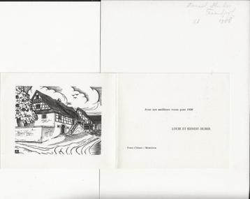 Afbeeldingen van houtgravures van Ernest Huber uit Frankrijk beschikbaar voor biedingen