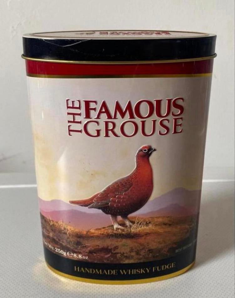 Blik van The Famous Grouse. Handmade Whisky Fudge, Verzamelen, Ophalen of Verzenden, Zo goed als nieuw, Overige, Overige merken
