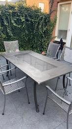 Tuinset Aluminium 6 zitplaatsen, Tuin en Terras, Tuinsets en Loungesets, Gebruikt, 6 zitplaatsen, Aluminium, Ophalen of Verzenden