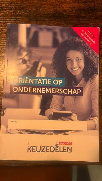 KEUZEDEEL ORIENTATIE OP ONDERNEMERSCHAP beschikbaar voor biedingen