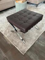 Barcelona hocker bruin, Huis en Inrichting, Banken | Voetenbanken en Poefen, Ophalen, 50 tot 75 cm, Zo goed als nieuw, Rechthoekig