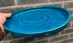 Bonsai onderzetter ovaal blauw geglazuurd 28,2x22,6x2,4, Tuin en Terras, Bloempotten, Nieuw, Ophalen of Verzenden, Overige vormen