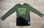 Groen met zwarte longsleeve - B.Nosy - maat 122/128, Kinderen en Baby's, Kinderkleding | Maat 122, Ophalen of Verzenden, Zo goed als nieuw