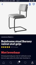 2 grijze retro stoelen zo goed als nieuw, Huis en Inrichting, Stoelen, Ophalen, Overige materialen, Twee, Zo goed als nieuw
